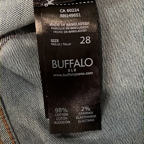 Buffalo Blu Harlow Curvy Stretch Straight Dark Denim Jeans Size 28 - Picture 8 of 14